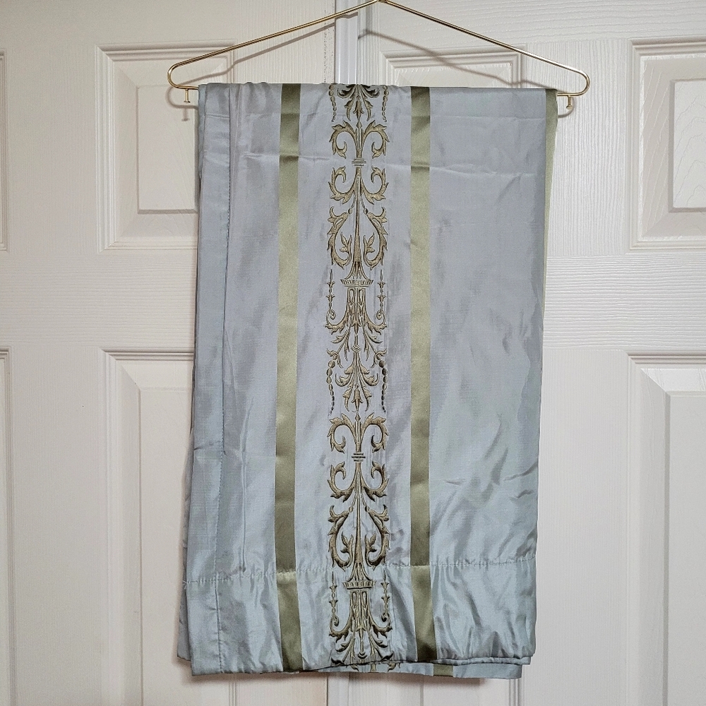 Set Of Two Croscill White Label Brentview Ocean Lined Tailored Panels